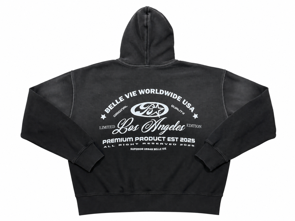 Belle Vie Wolrdwide Zip Hoodie- Los Angeles Edition